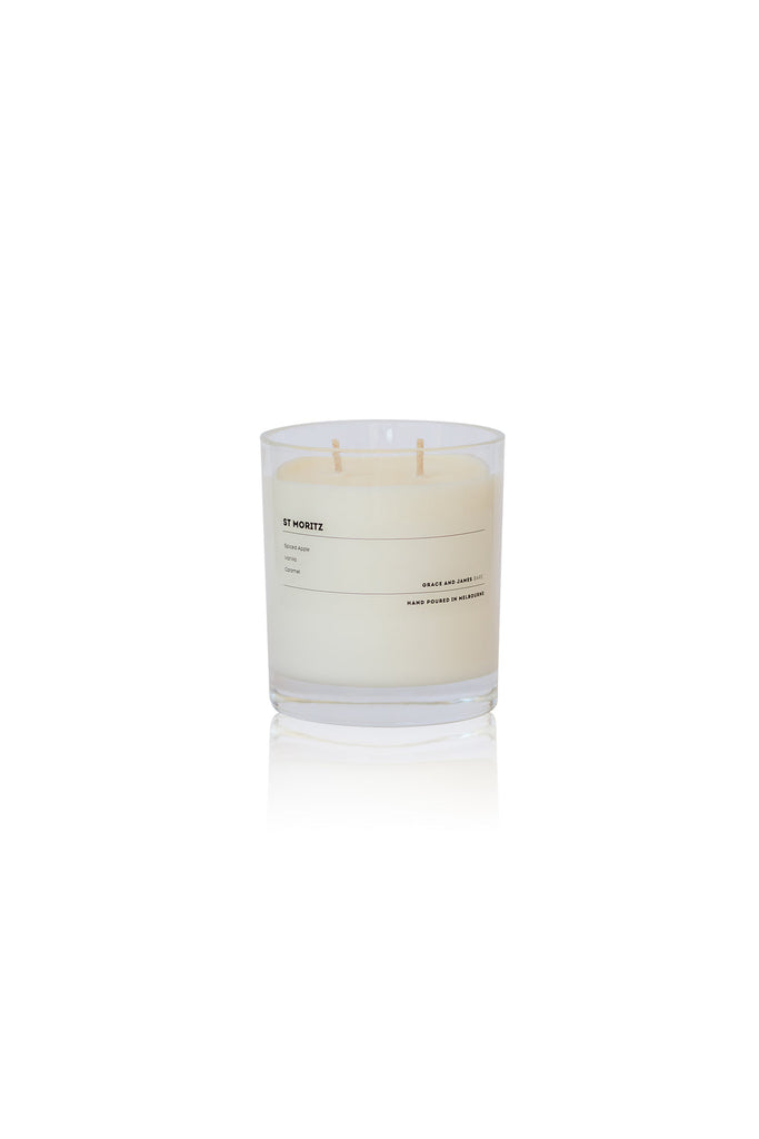 Grace and James-BARE St Moritz Spiced apple, vanilla, Caramel 80HR Candle